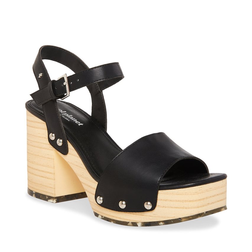 Black Steve Madden Rubyy Women's Heels Sandals | PH 4095NGT